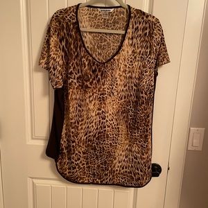 Animal print blouse
